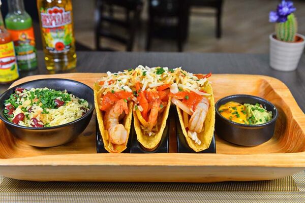 shrimp and tacos